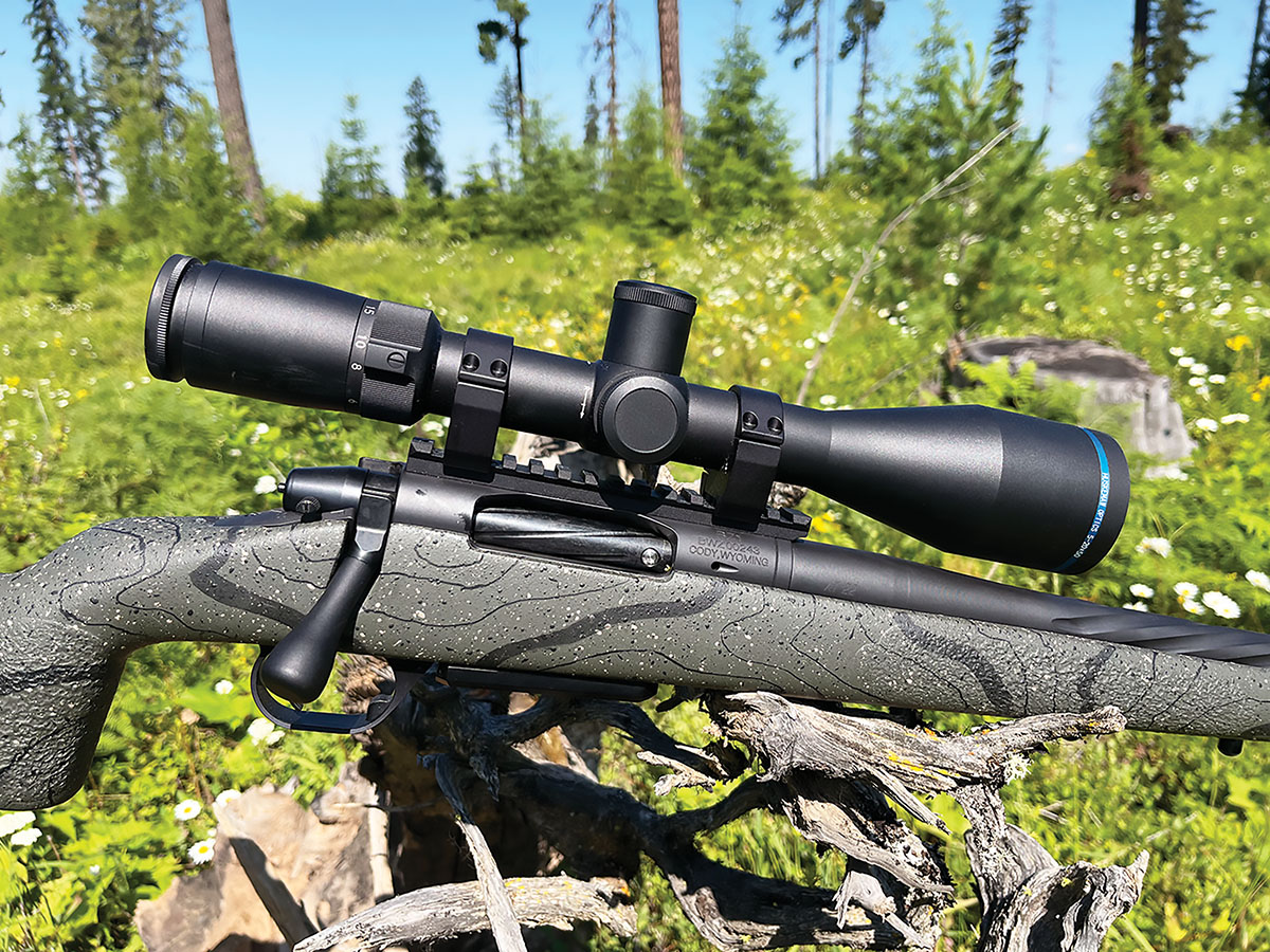 Best of the West’s ALTOPO rifle is built on a Bighorn Arms Origin action, a Remington Model 700 footprint design milled from pre-hardened chromoly steel. It holds an integral 20-MOA Picatinny rail and runs slick as ice.